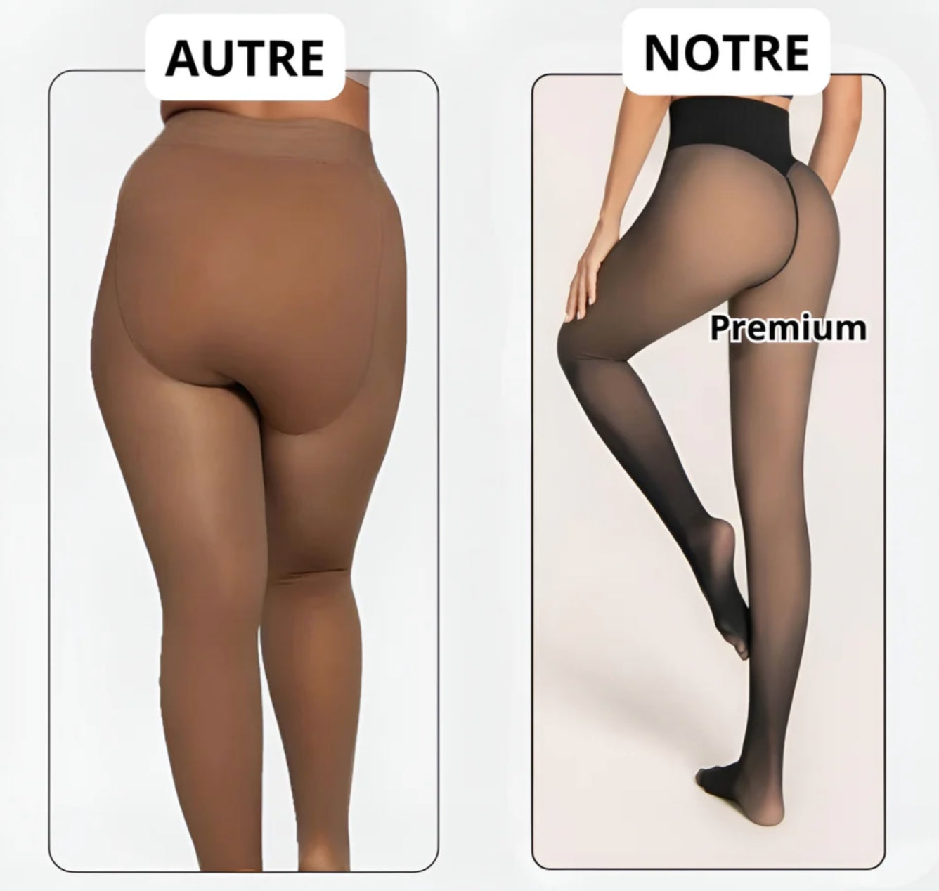 Polaruxe™-Leggings Sculptants Polaires à Couture Unique